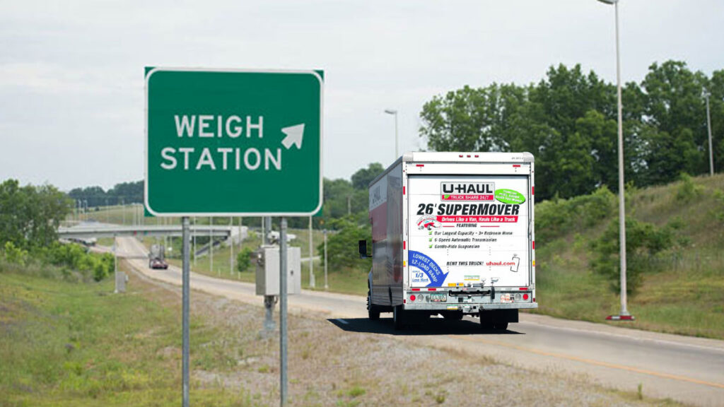 UHaul Stop at Weigh Station
