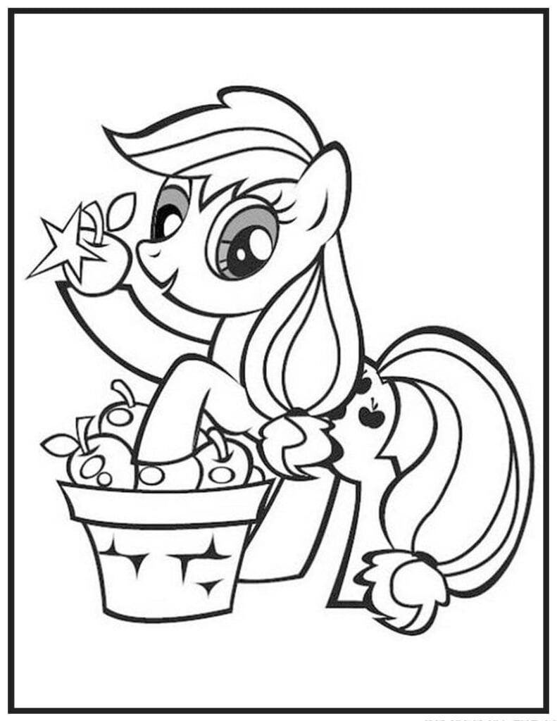 Applejack with a Basket