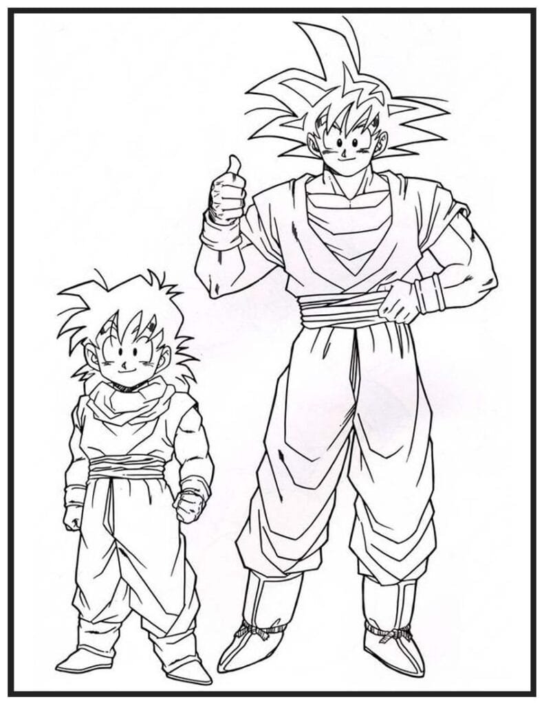 Goku and Gohan