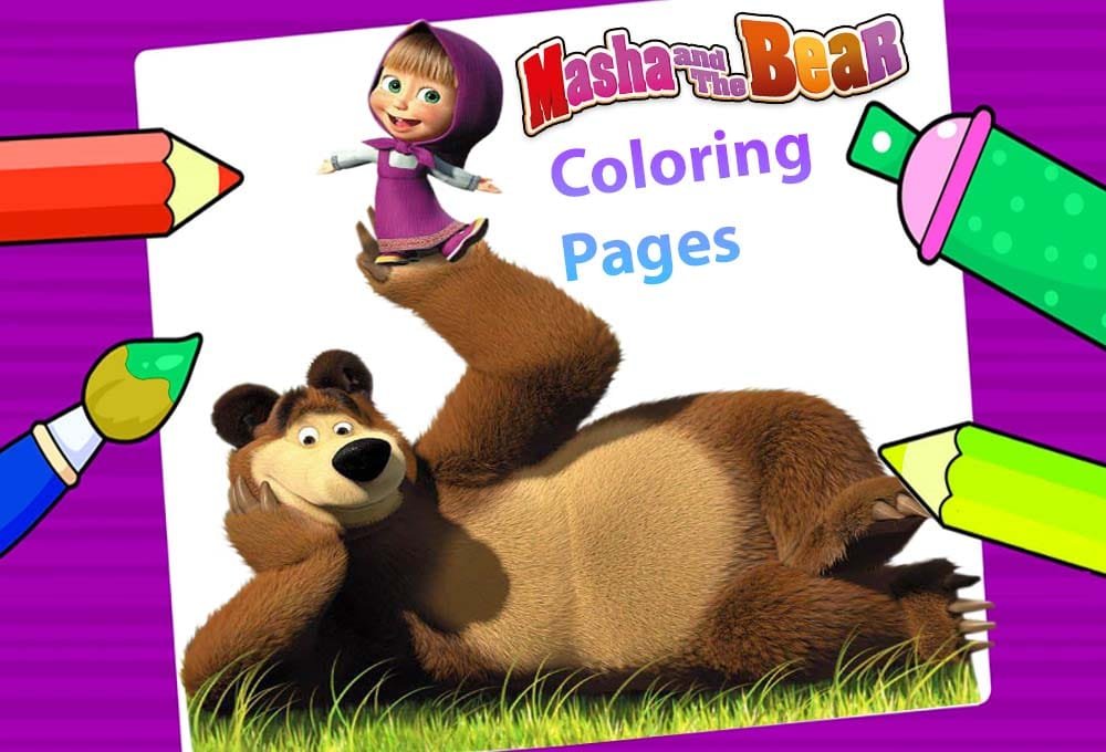 Masha and the Bear Coloring Pages