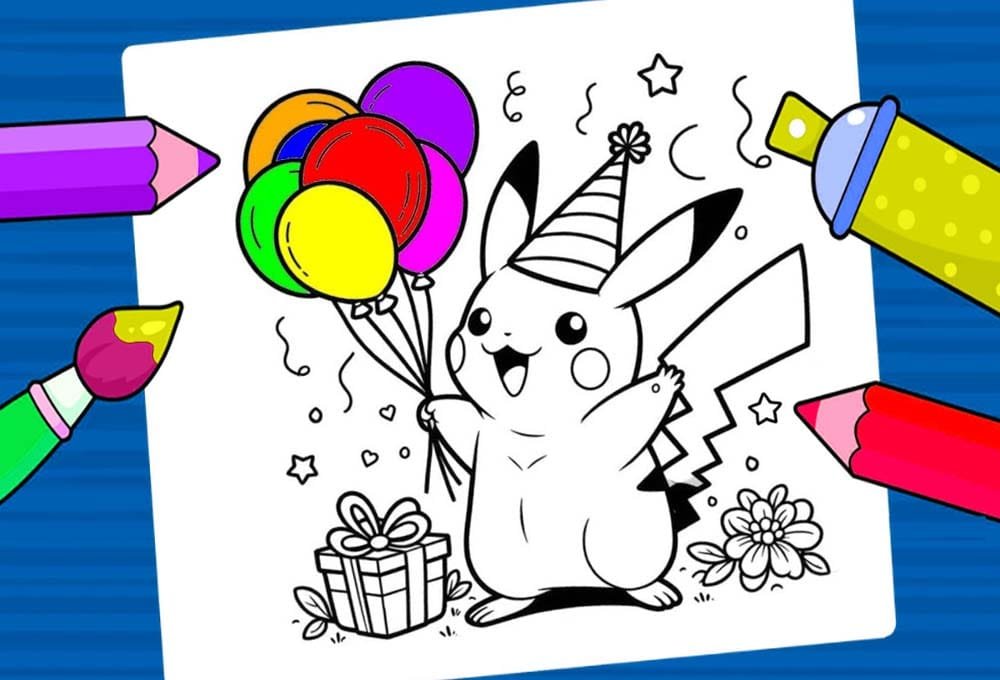 Pikachu Coloring Pages