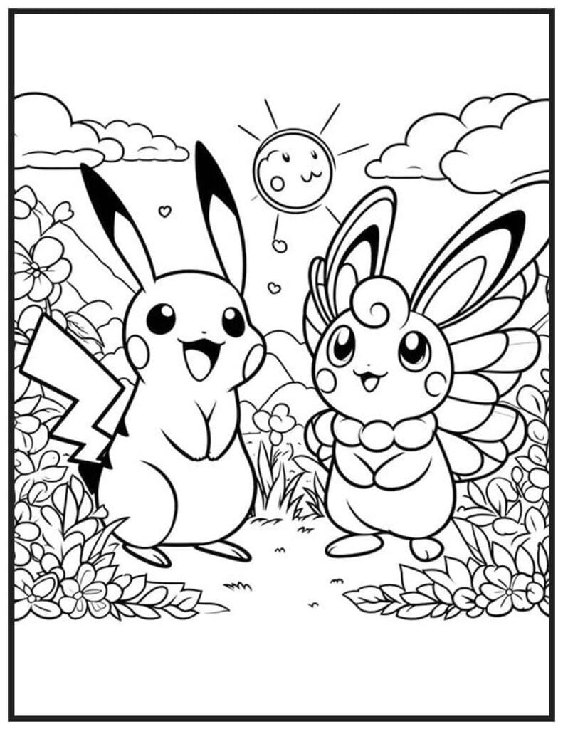 Pikachu and Eevee