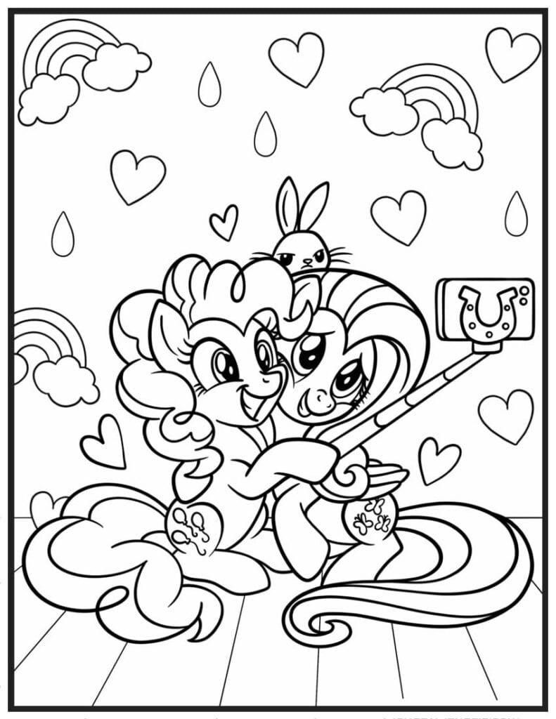 Pinkie Pie and Rarity Selfie