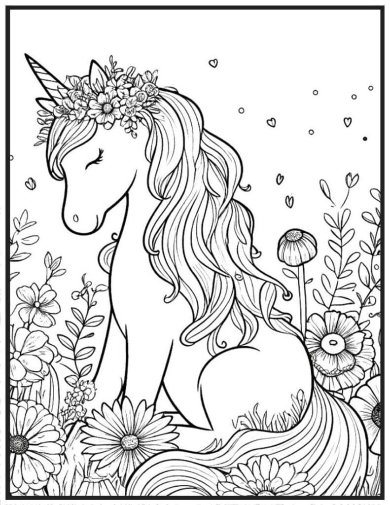 Unicorn in Secret Garden