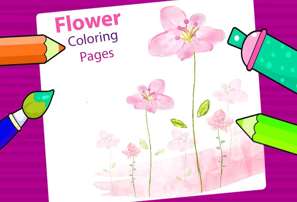 Flower Coloring Sheets