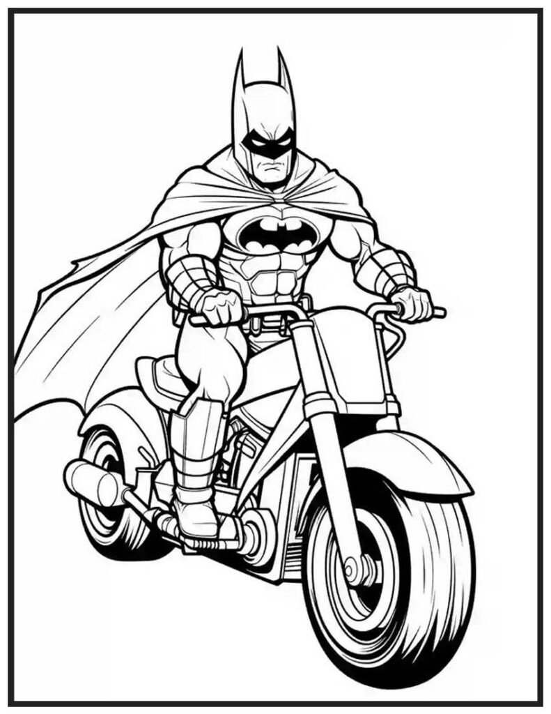 Batman on a Motorcycle