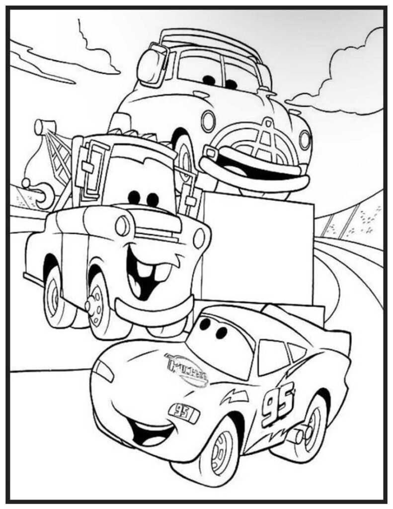 Disney Cars Coloring Page