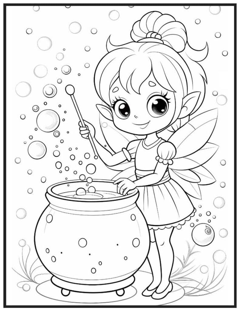 Fairy Making a Potion