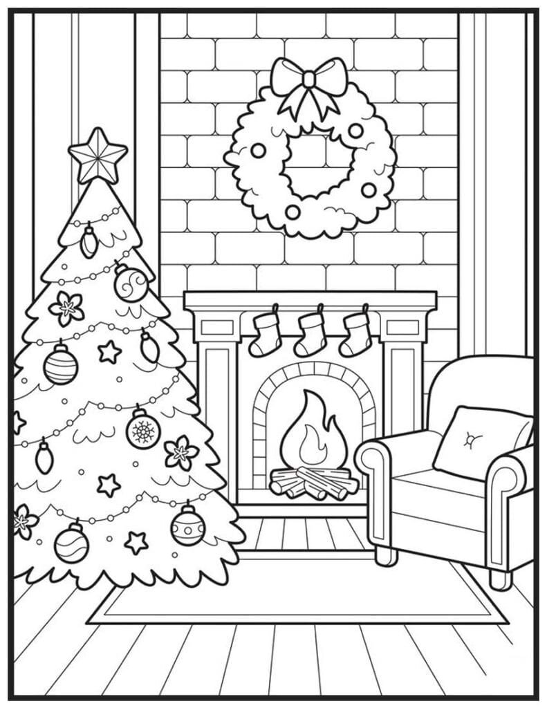 Festive Fireplace