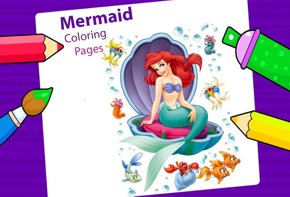 Mermaid Coloring Pages