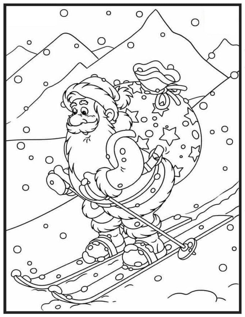 Santa Skiing